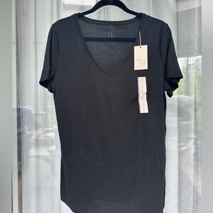 NWT Black Short Sleeve V-Neck Tee